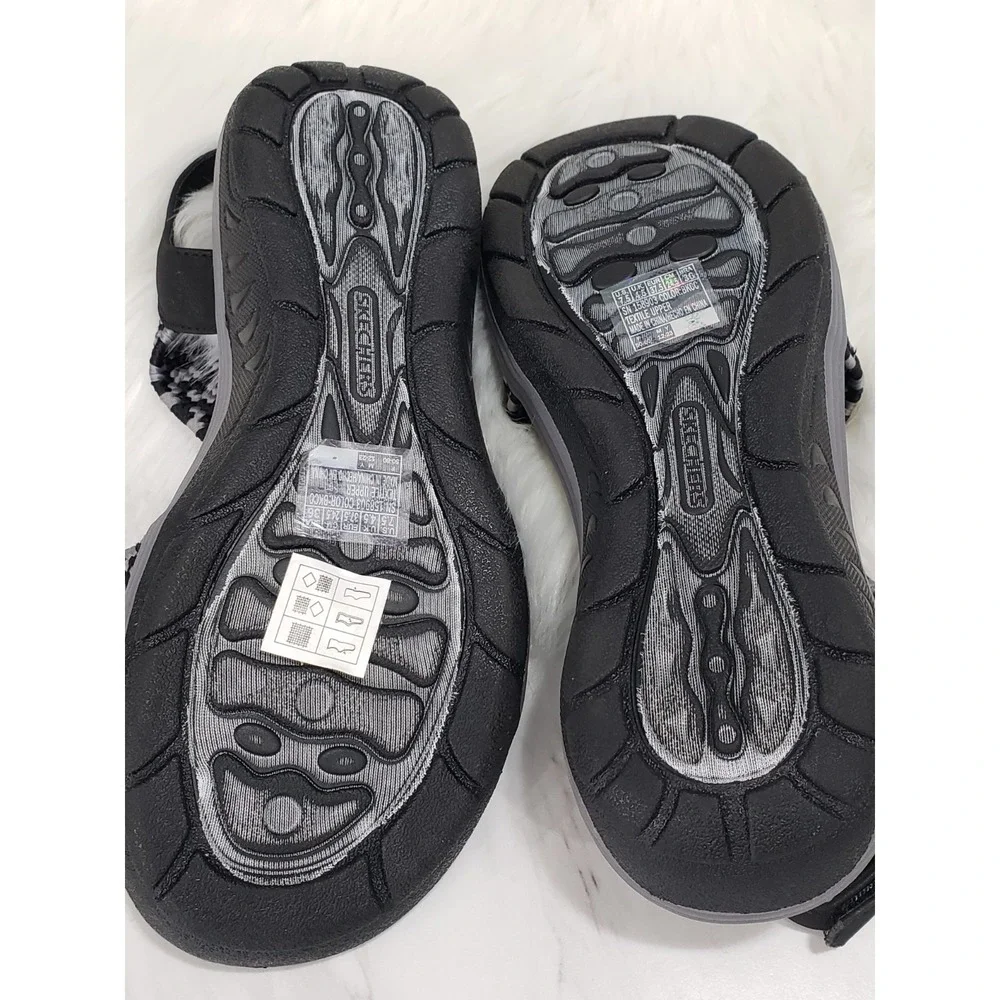 NEW NO BOX 7.5 Skechers Martha Stewart Reggae Cup Coastal‎ Trail Black fisherman